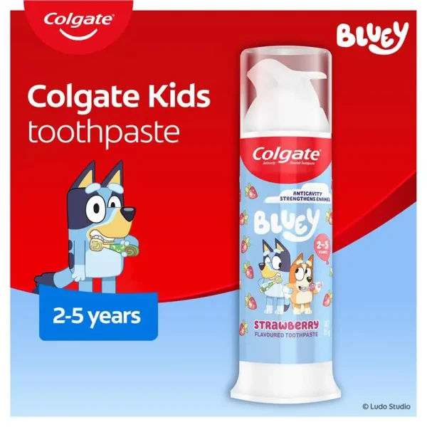 Kem đánh răng cho bé Colgate Toothpaste Kids Strawberry Pump 85g