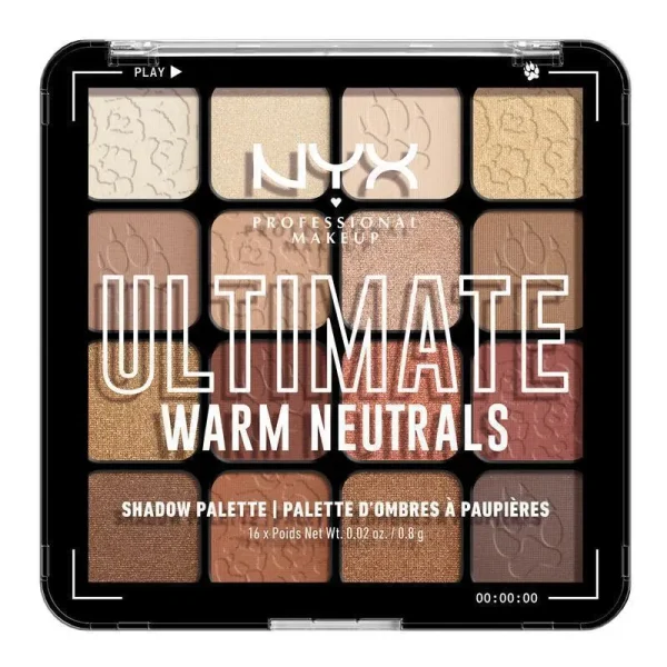 Phấn mắt NYX Ultimate Shadow Palette 16-Pan Warm Neutral