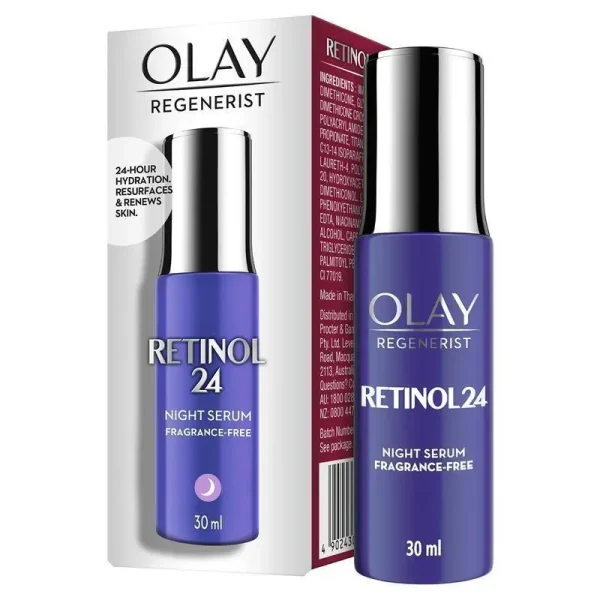 Serum dưỡng da ban đêm Olay Regenerist Retinol 24 Night Serum Fragrance Free 30ml