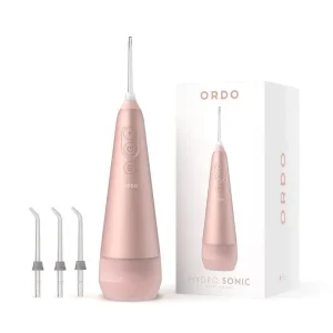 Tăm nước ORDO Hydro Sonic Water Flosser & 3x Floss Tips Dental Selection Bundle Rose Gold